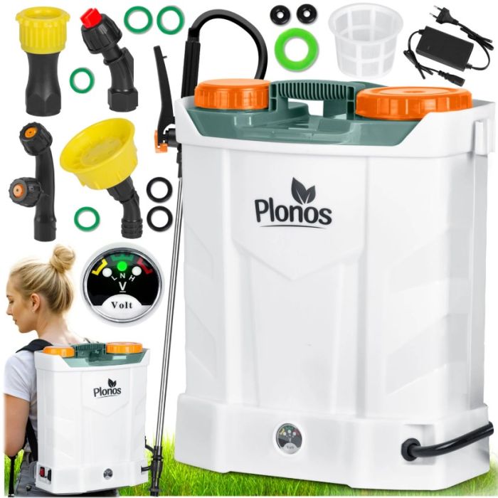 Plonos Ψεκαστήρας Προπιέσεως 12V με Μπαταρία 8Ah με Χωρητικότητα 16lt 5.5bar