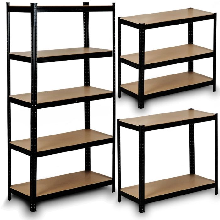 Humberg Ραφιέρα Dexion Γαλβανιζέ με 5 Κουμπωτά Ράφια 180 x 90 x 40 cm HR-813