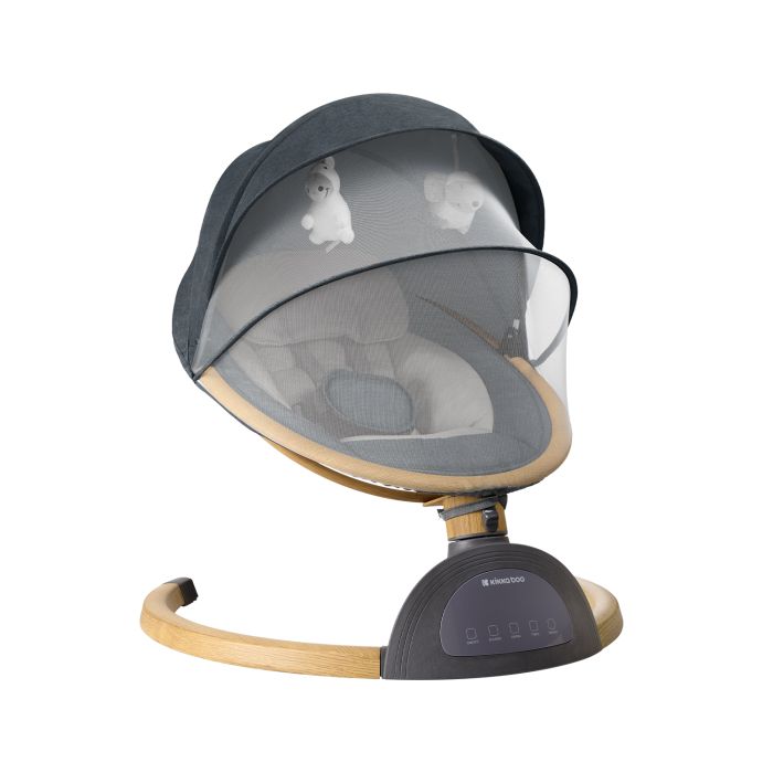 Kikka Boo Ηλεκτρικό Relax Μωρού 2 σε 1 Ashlee Σκούρο Γκρι και με Μετασχηματιστή AC 31005010071
