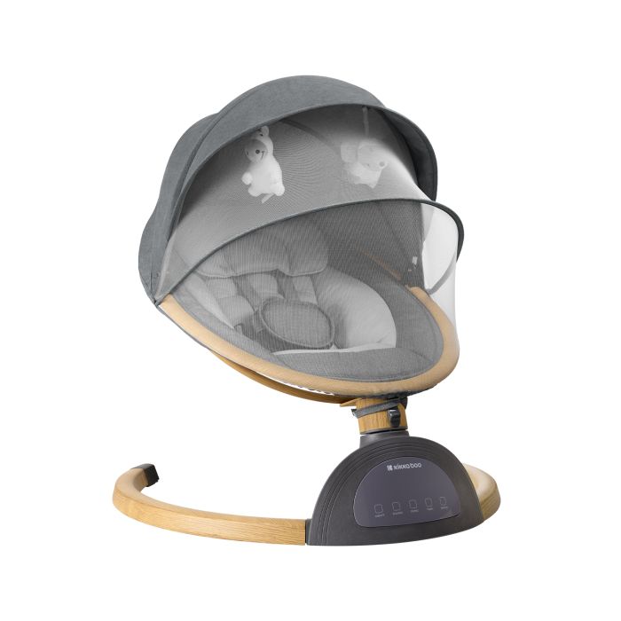 Kikka Boo Ηλεκτρικό Relax Μωρού 2 σε 1 Ashlee Ανοιχτό Γκρι με Μετασχηματιστή AC 31005010072