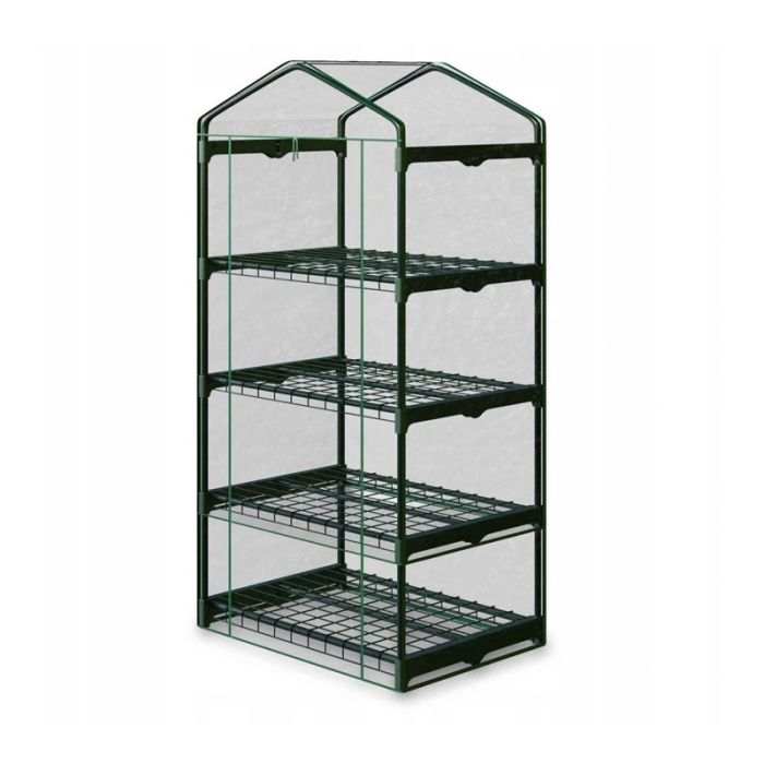 Mini Θερμοκήπιο Απο Ατσάλι με 4 Επίπεδα 70 x 50 x 160 cm Plonos 4923